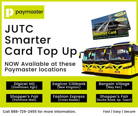 jutc smarter card top up|JUTC SmarterCard TopUp .